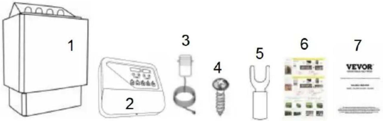 Vevor SCA-80W - PARTS LIST - 1