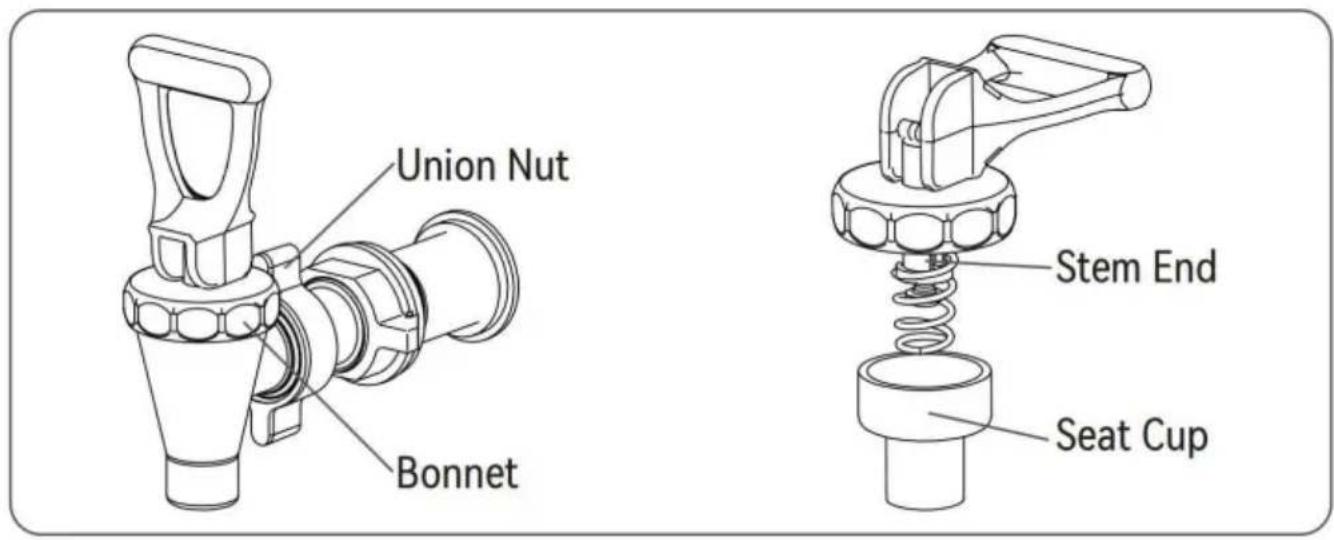 Vevor WNS-4 - ENTRETIEN ET NETTOYAGE DU ROBINET - 1