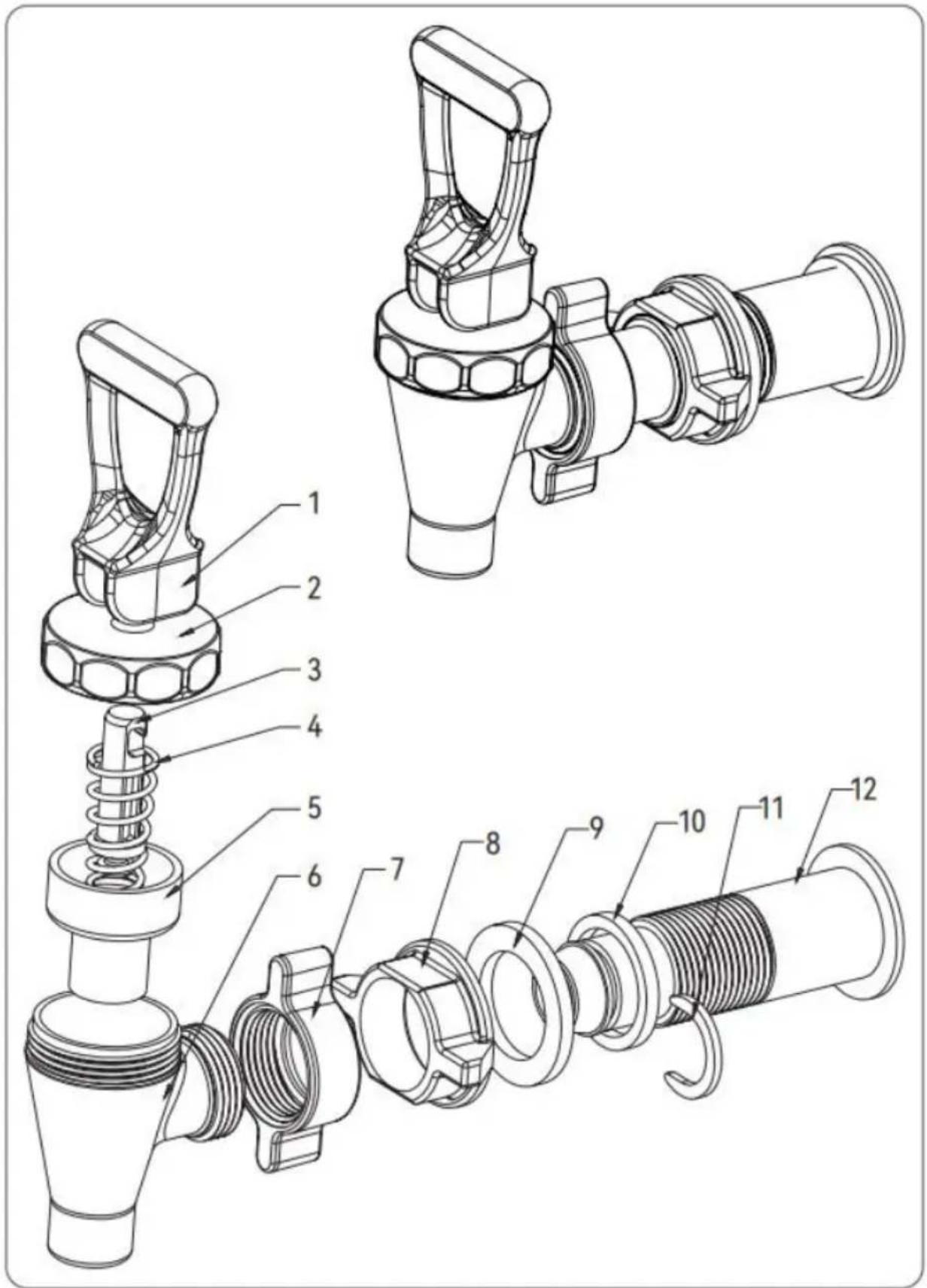 Vevor WNS-4 - Beverage Dispenser Facet - 1