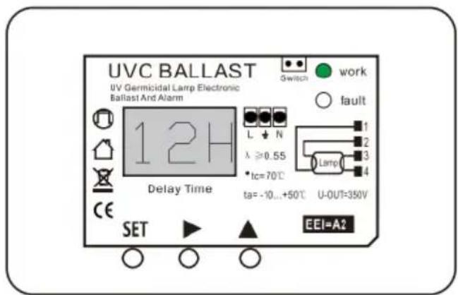 Vevor SDE-055YS - Timing time adjustment: - 2
