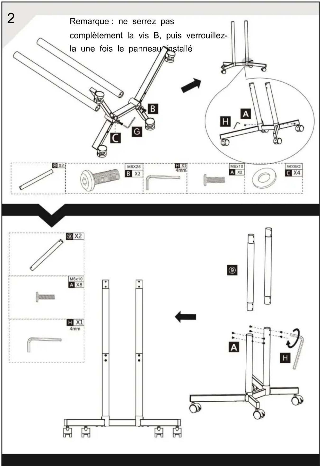 Vevor TC80 - ÉTAPE D'ASSEMBLAGE - 2