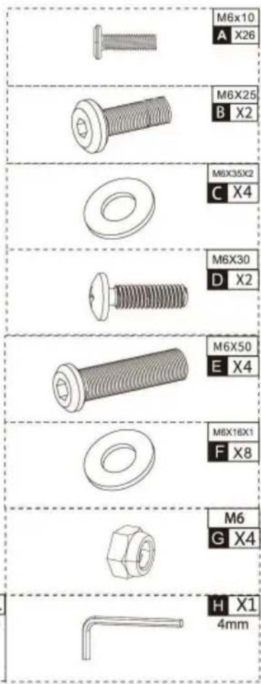 Vevor TC80 - PART LIST - 5