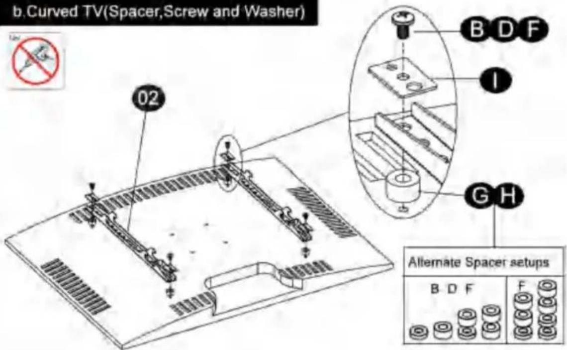 Vevor RLLF5 - STEP 1-2 Select TV Screws - 8