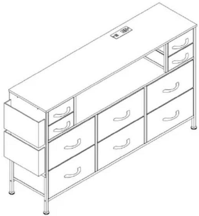 Vevor ZWE-BC-SS-08 - FABRIC DRAWER DRESSER - 1