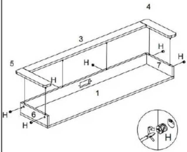 Vevor ZWE-BC-SS-12 - How to use furniture connector cam lock screw and fitting? - 14