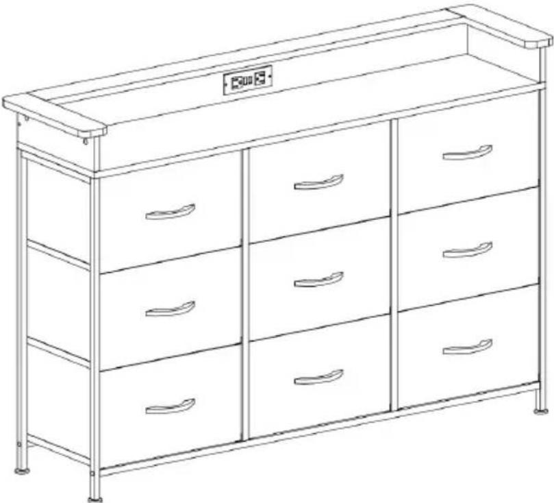 Vevor ZWE-BC-SS-12 - FABRIC DRAWER DRESSER - 1