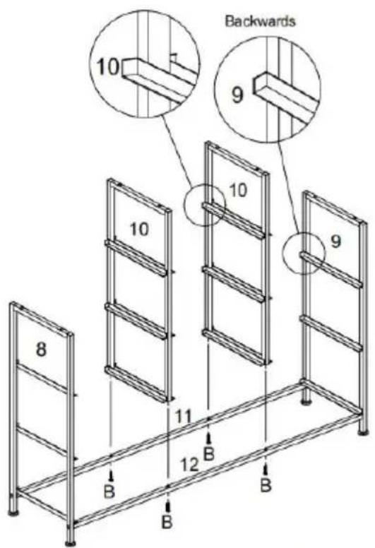 Vevor ZWE-BC-SS-12 - How to use furniture connector cam lock screw and fitting? - 11