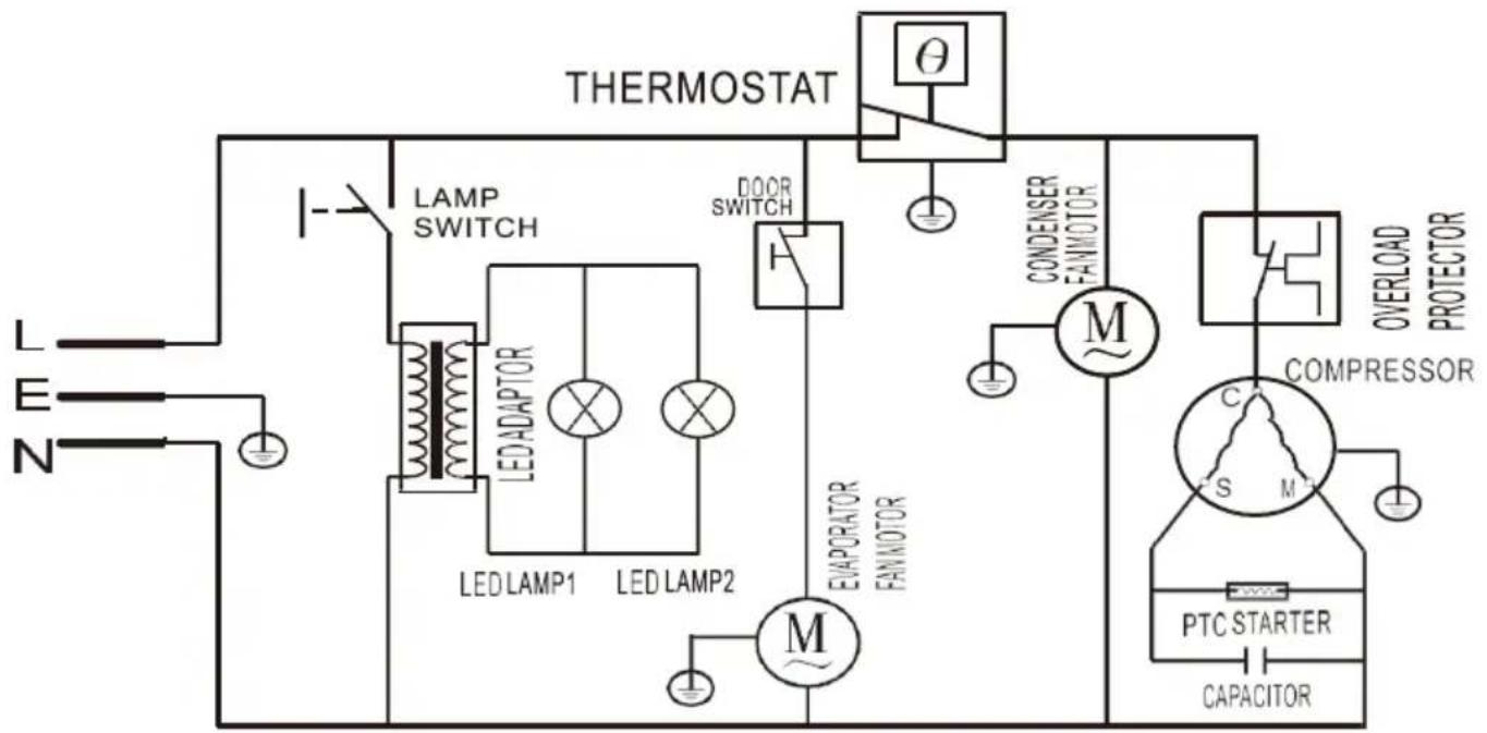 Vevor XLS-365WG - Diagramas de cableado - 1