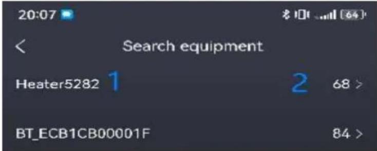 Vevor ZM8008 - Device connection via Bluetooth: - 1