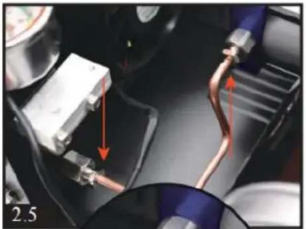 Vevor SS-PAC02B - Desserrer les 2 vis du tube de condensation. - 1