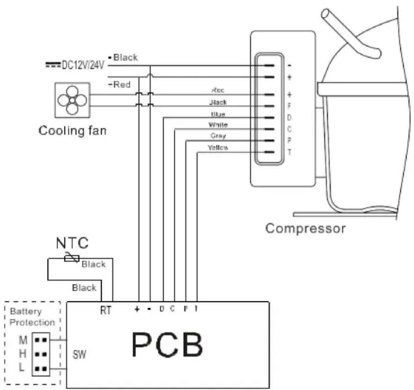 Vevor T55K - Elektriskt schematiskt diagram - 1
