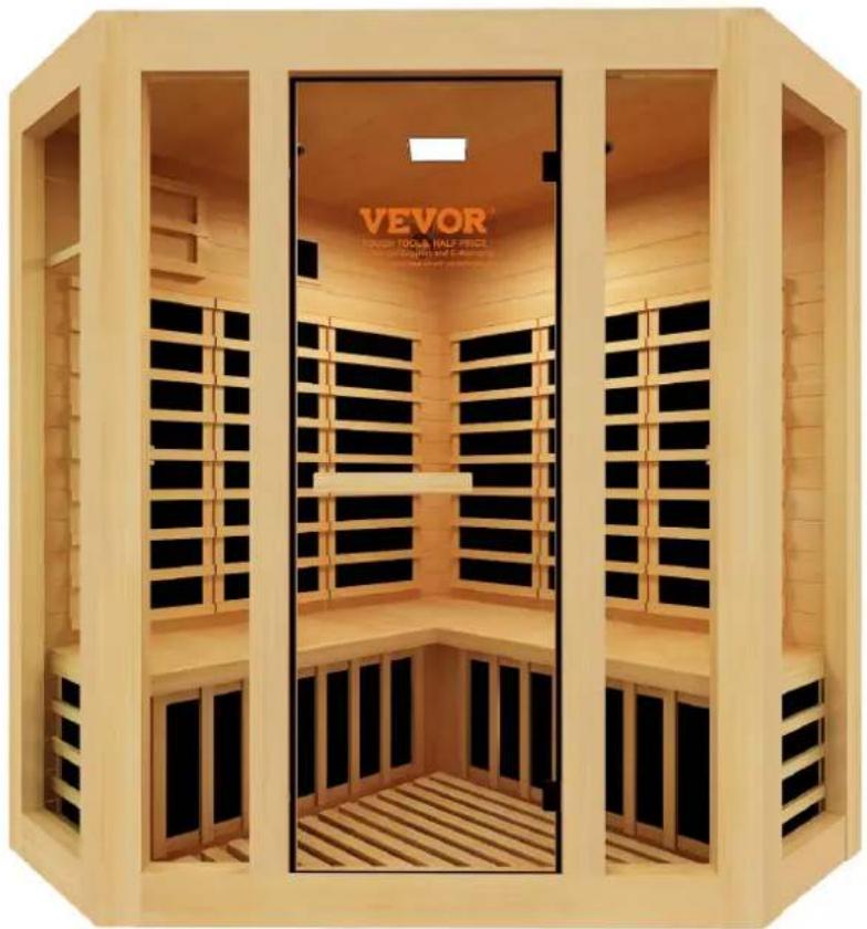 Vevor WJ-003 - WOOD SAUNA - 1