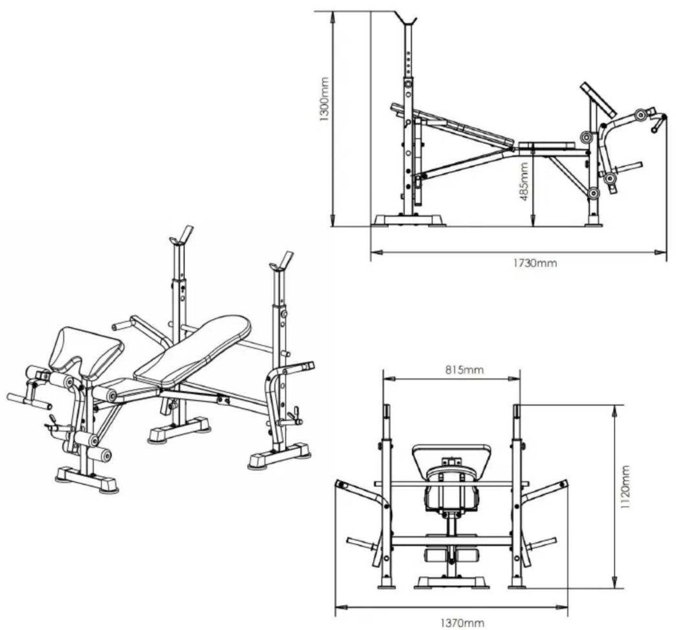 Vevor SJ7810 - Product size chart - 1