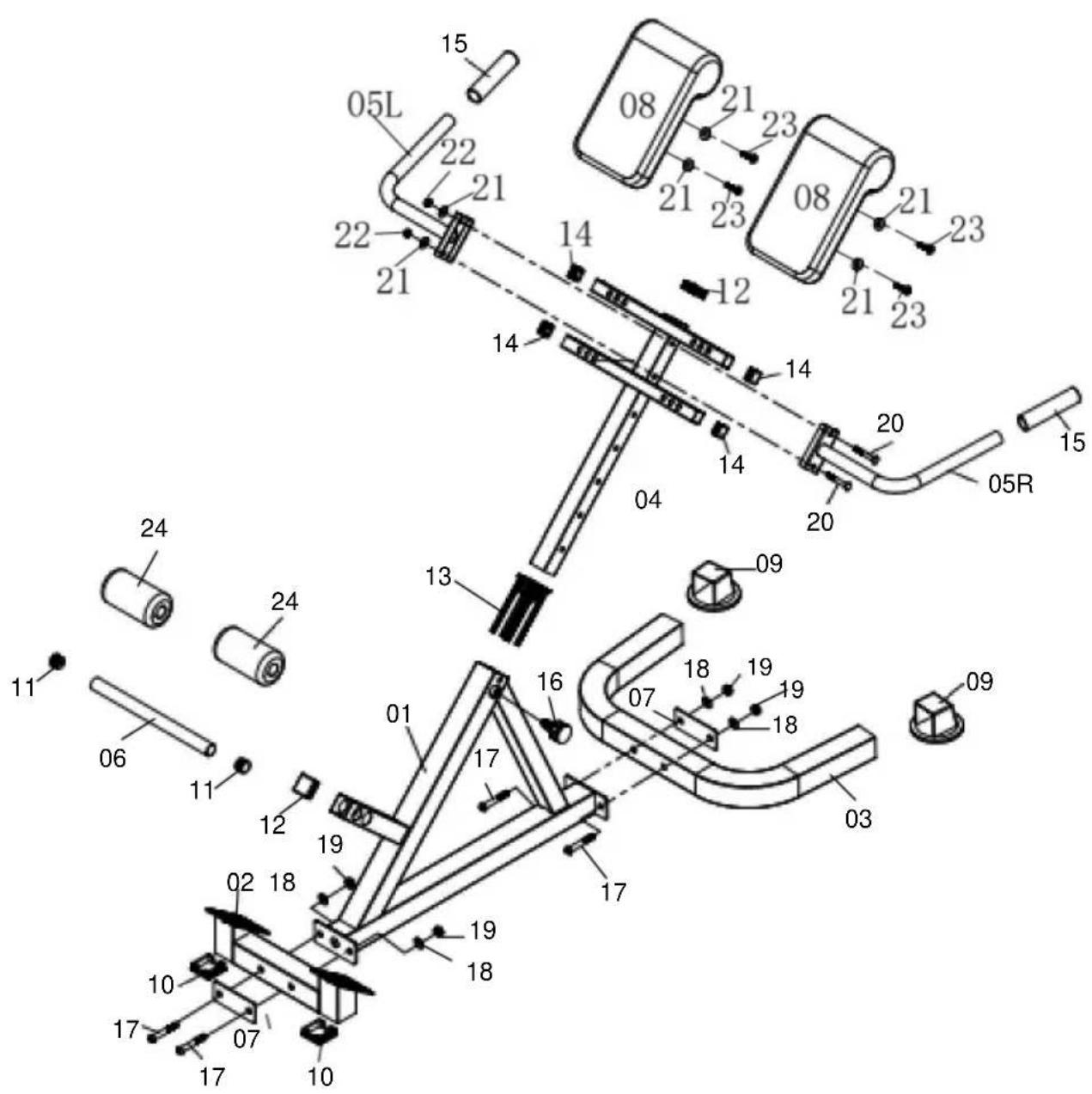 Vevor SJ1015 - Diagramma esploso - 1