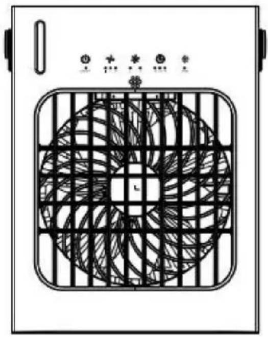 Vevor YH-F02 - FUNKTIONSDIAGRAMM DES PANEL - 1