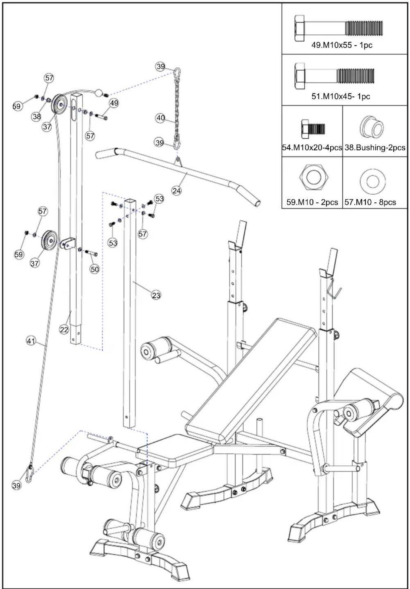 Vevor YFBH-64D - Installation steps - 1