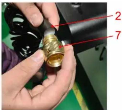 Vevor YK-SX-15L - Step 3: Install Water gun nozzle 3 and sprinkler 4; - 2