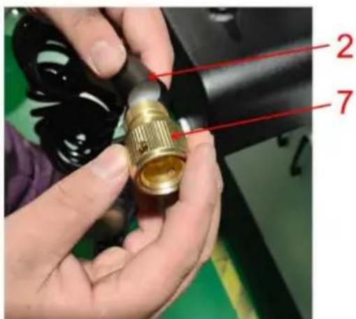 Vevor YK-SX-30L - Passaggio 3: installare l'ugello 3 della pistola ad acqua e l'irrigatore 4; - 2
