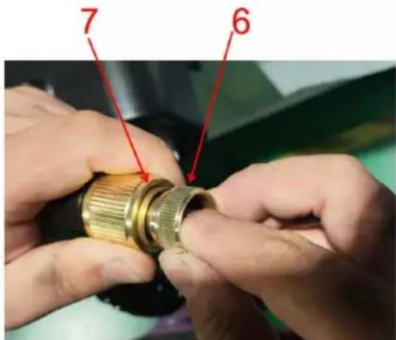 Vevor YK-SX-30L - Step 3: Install Water gun nozzle 3 and sprinkler 4; - 3