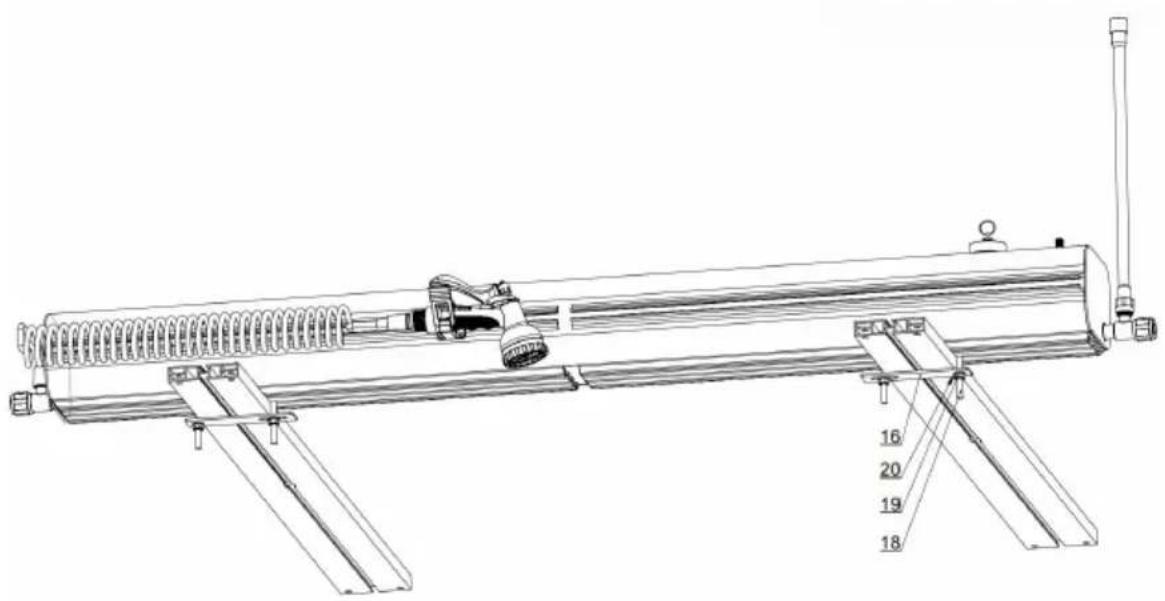 Vevor YK-SX-30L - Step 5: The water tank 1 is mounted on the top bracket of car. - 4