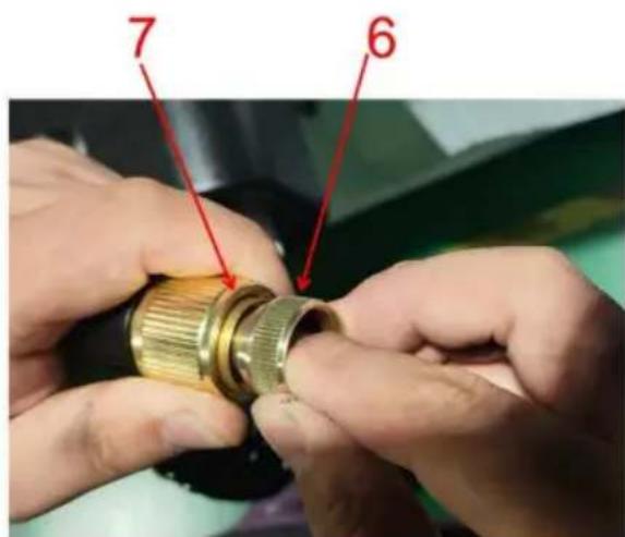 Vevor YK-SX-26L - Passaggio 3: installare l'ugello 3 della pistola ad acqua e l'irrigatore 4; - 3