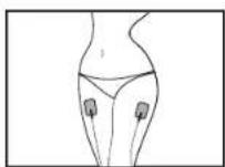 Vevor AST-300D - Electrode pads therapy usage example - 10