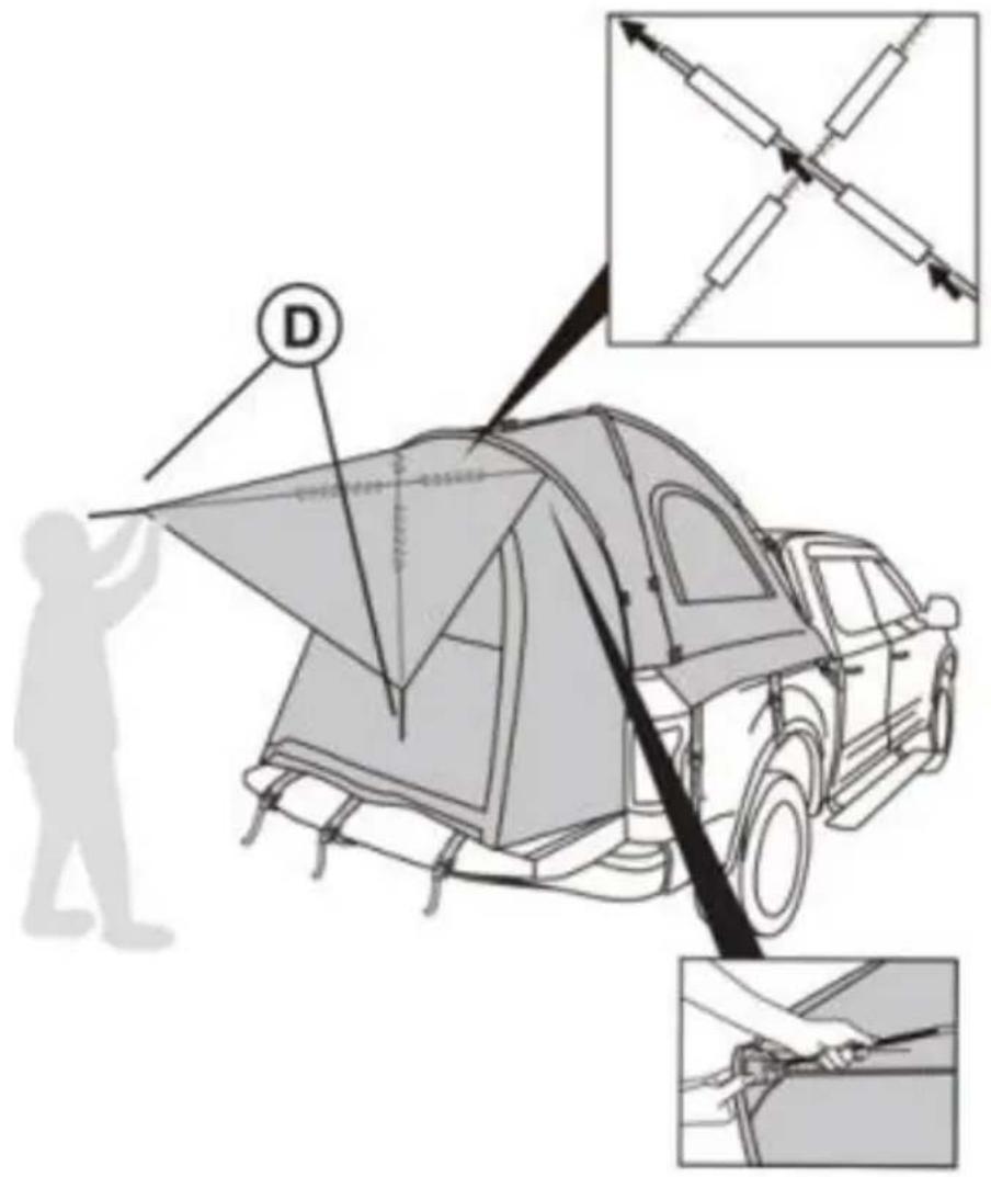 Vevor 120813 - MONTAJE DE CARPA PARA CAMIÓN - 7