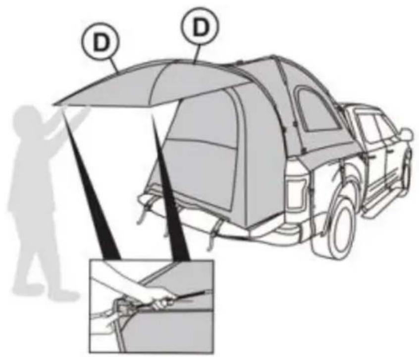 Vevor 120813 - MONTAJE DE CARPA PARA CAMIÓN - 8