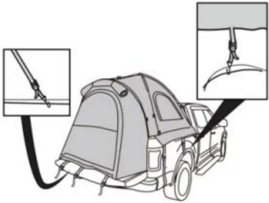 Vevor 120813 - MONTAJE DE CARPA PARA CAMIÓN - 6