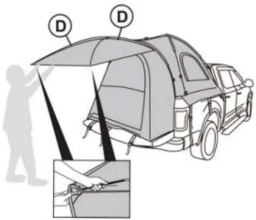 Vevor 120813 - MONTAGGIO TENDA CAMION - 8