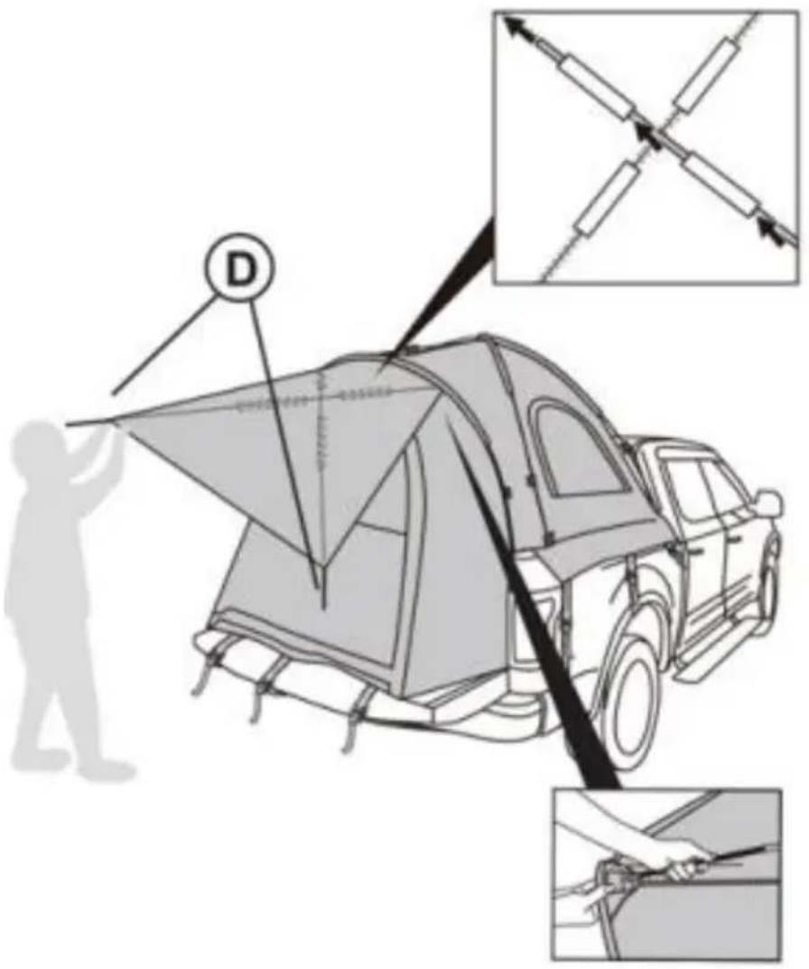 Vevor 120813 - MONTAGGIO TENDA CAMION - 7