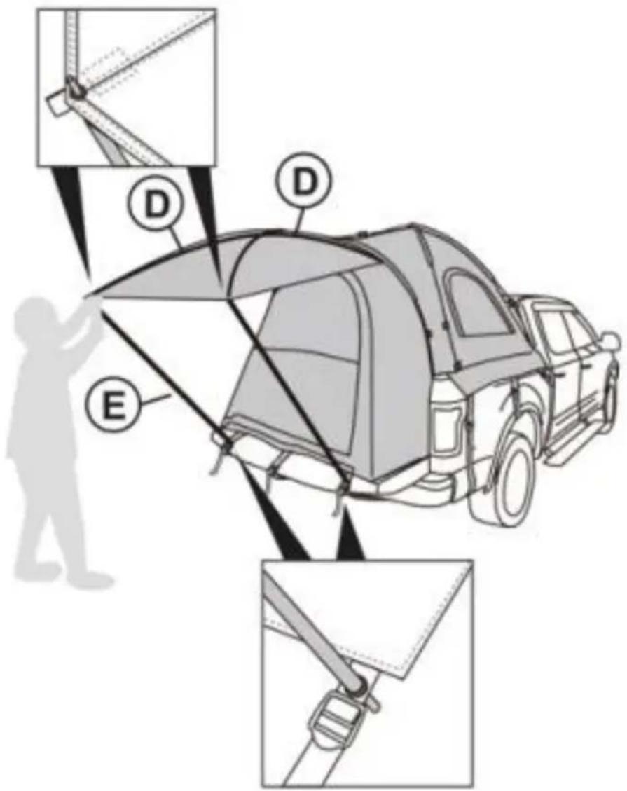 Vevor 120813 - MONTAJE DE CARPA PARA CAMIÓN - 9