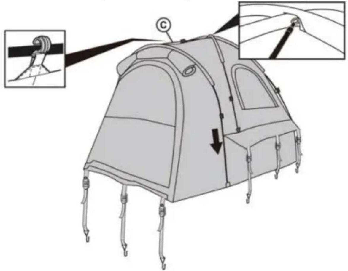 Vevor 120813 - TRUCK TENT ASSEMBLE - 4
