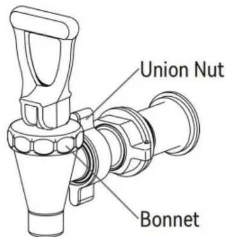 Vevor 5GL - Per rimuovere il gruppo rubinetto dall'unità: - 1
