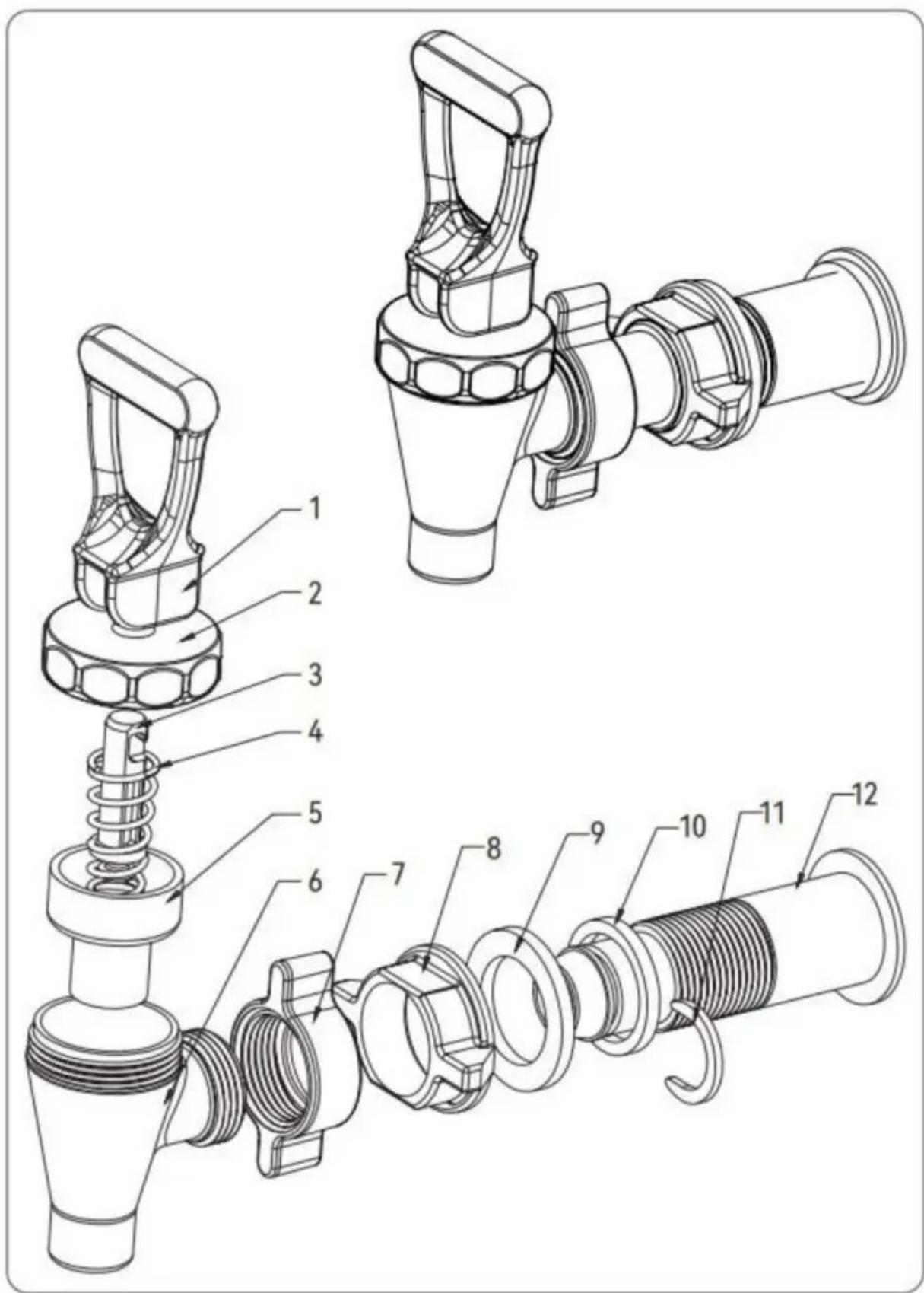 Vevor 5GL - SCHÉMA DES PIÈCES ÉCLATÉES - 1