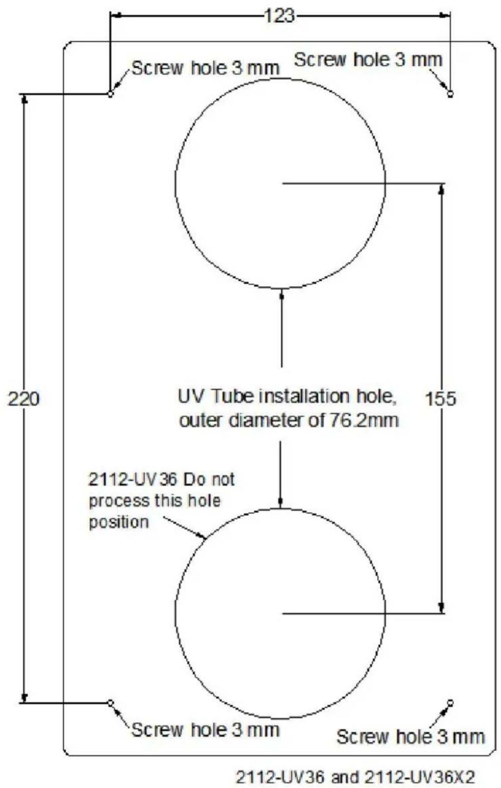 Vevor 2006-UV9X2 - Installationssteg - 4