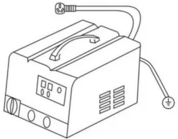 Vevor 90E - Immettere il tipo di connessione dell'alimentatore - 1