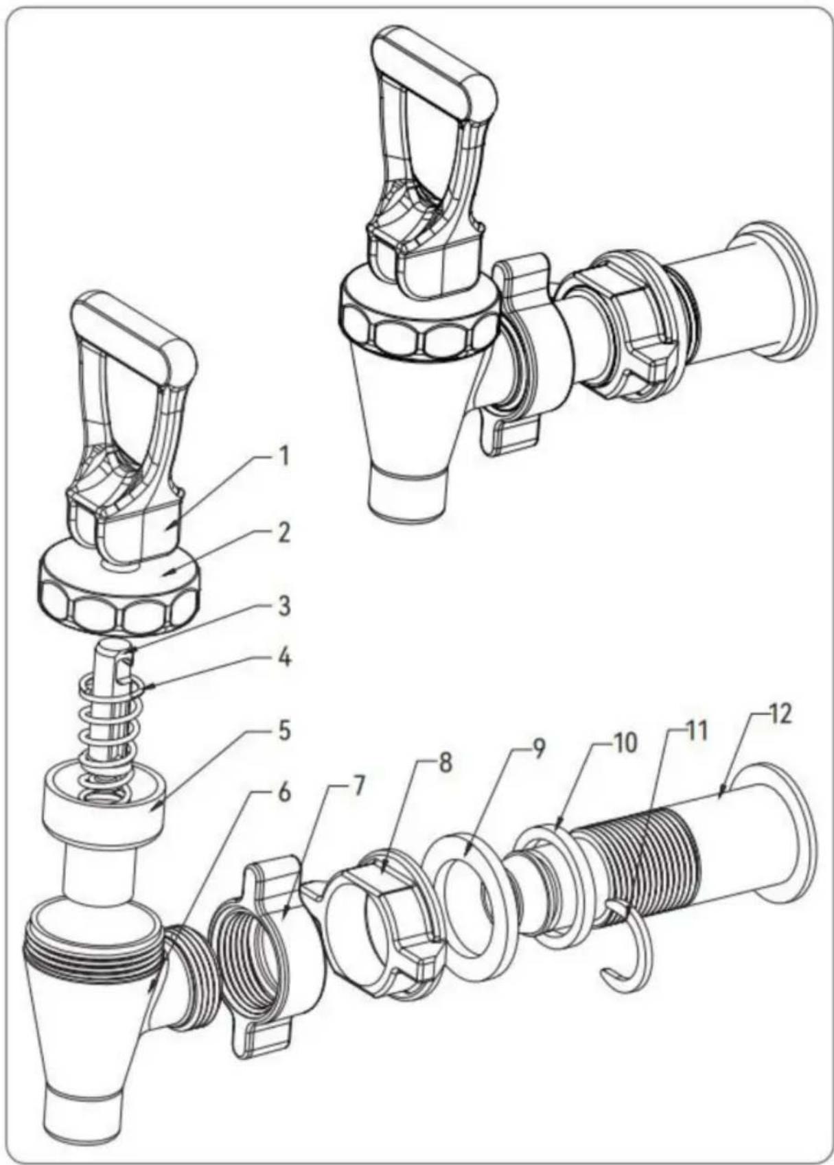 Vevor 2.5GL - Dryckesautomatkran - 1