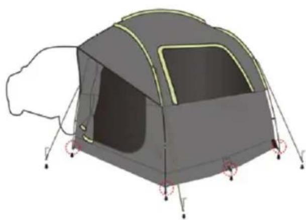 Vevor 120838 - TRUCK TENT ASSEMBLE - 6