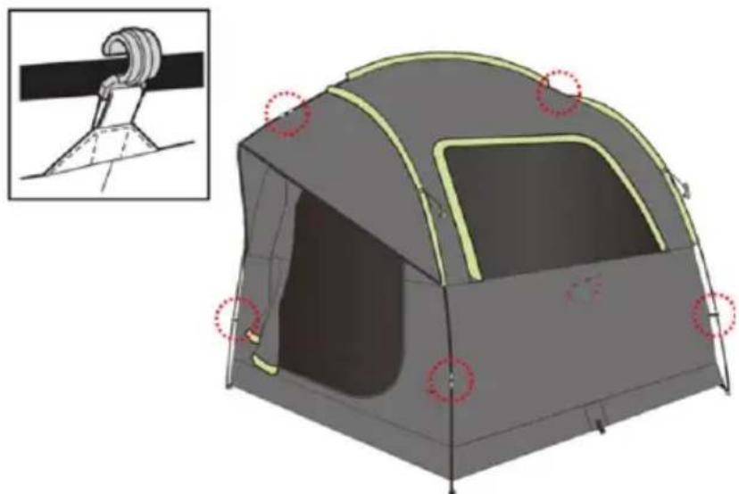 Vevor 120838 - TRUCK TENT ASSEMBLE - 4
