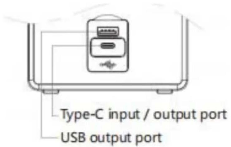 Vevor D12 - Funzionalità di ricarica/power bank Porte di ingresso/uscita: - 1