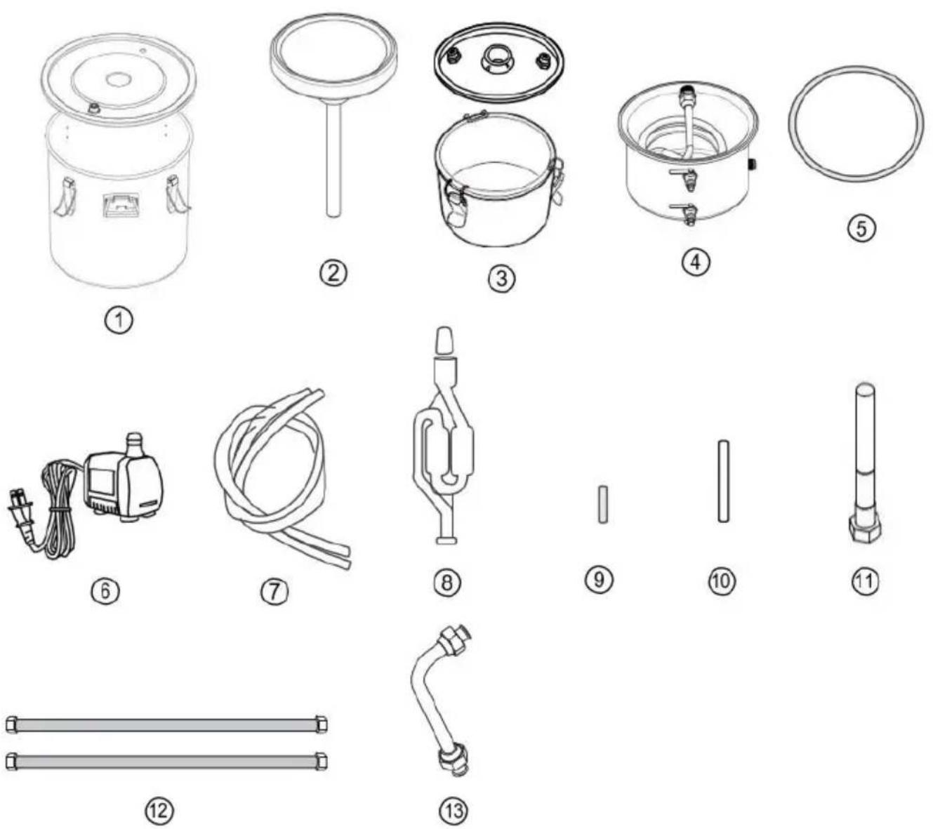 Vevor DTDB-50L-U - PARTS &amp; FEATURES - 1