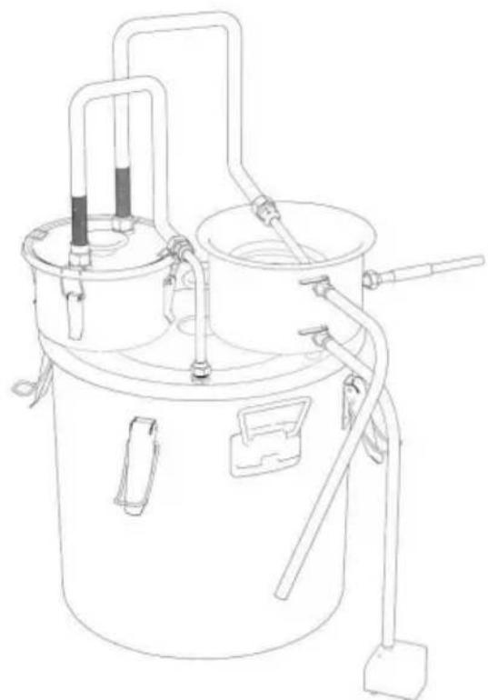 Vevor DTDB-50L-U - Fermenting Configuration - 2
