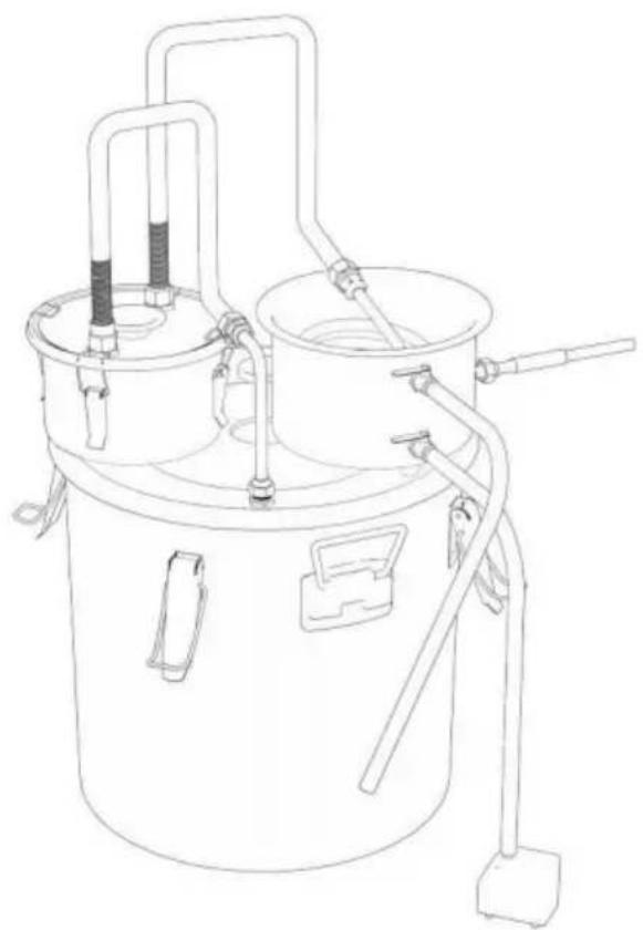 Vevor DTDB-50L-U - refrigeratore per vino a compressore 10L/20L/30L/50L - 1