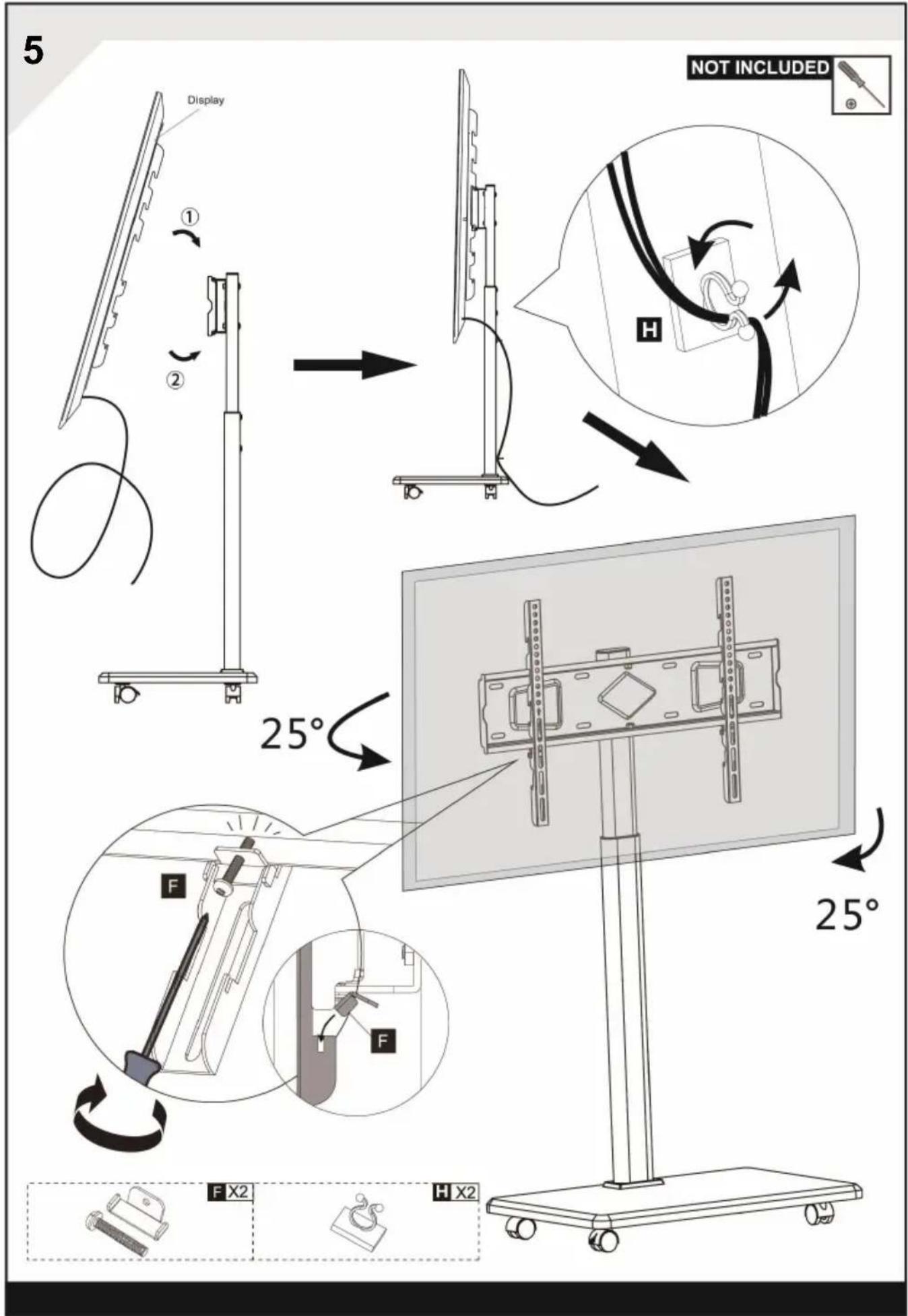 Vevor FSH25-G1 - FOR TV INSTALLATION - 38