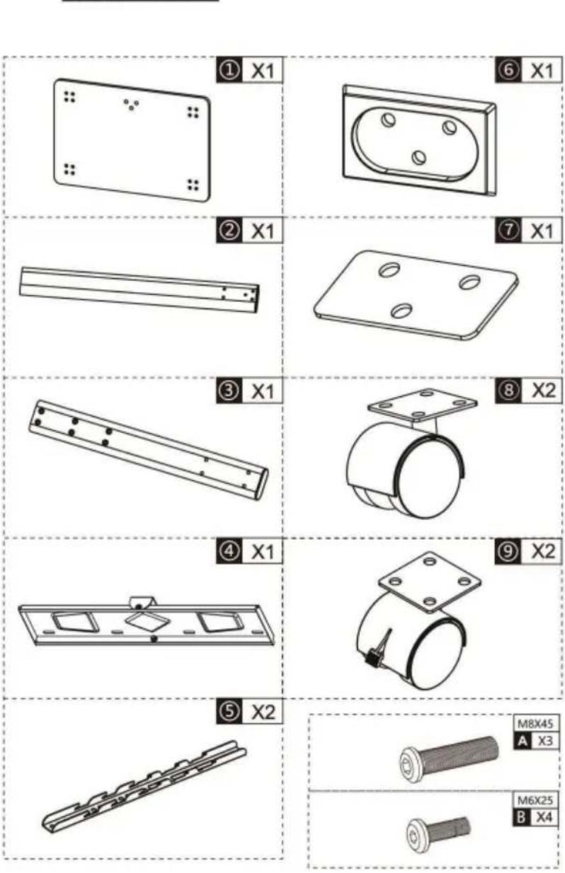 Vevor FSH25-G1 - PART LIST - 1