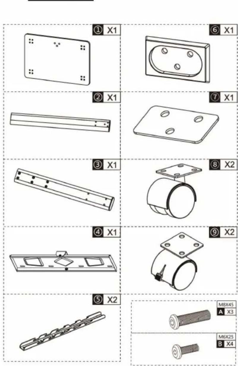 Vevor FSH25-G1 - PART LIST - 1