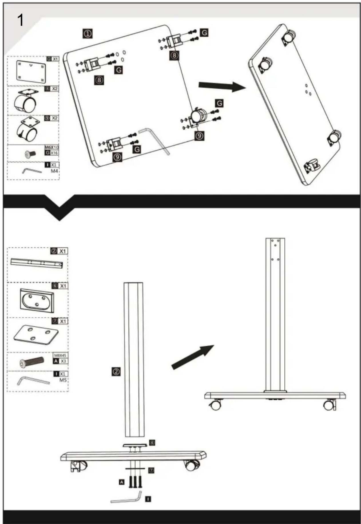Vevor FSH25-G1 - ÉTAPE D'ASSEMBLAGE - 1
