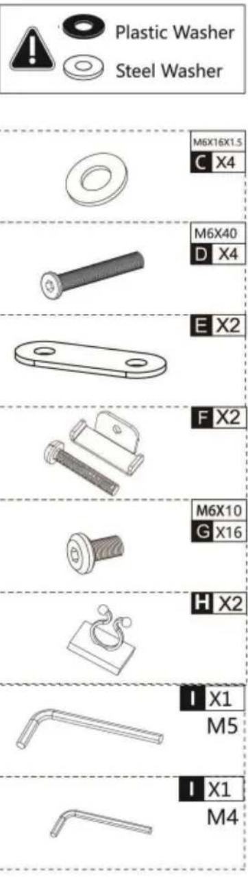 Vevor FSH25-G1 - PART LIST - 2