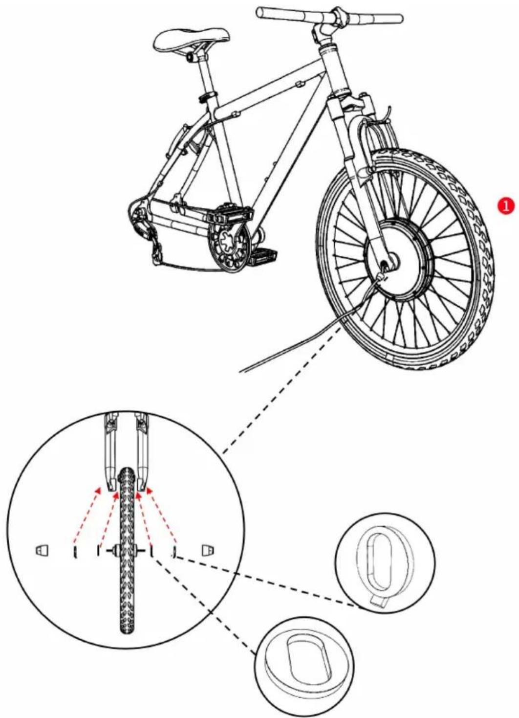 Vevor CNE-K26F1KW - Installing the Motor Wheel onto Your Bike - 1